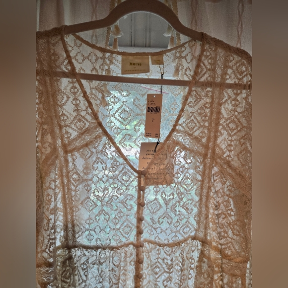 NWT Anthropologie Maeve San-Michel Lace Duster - Picture 4 of 9